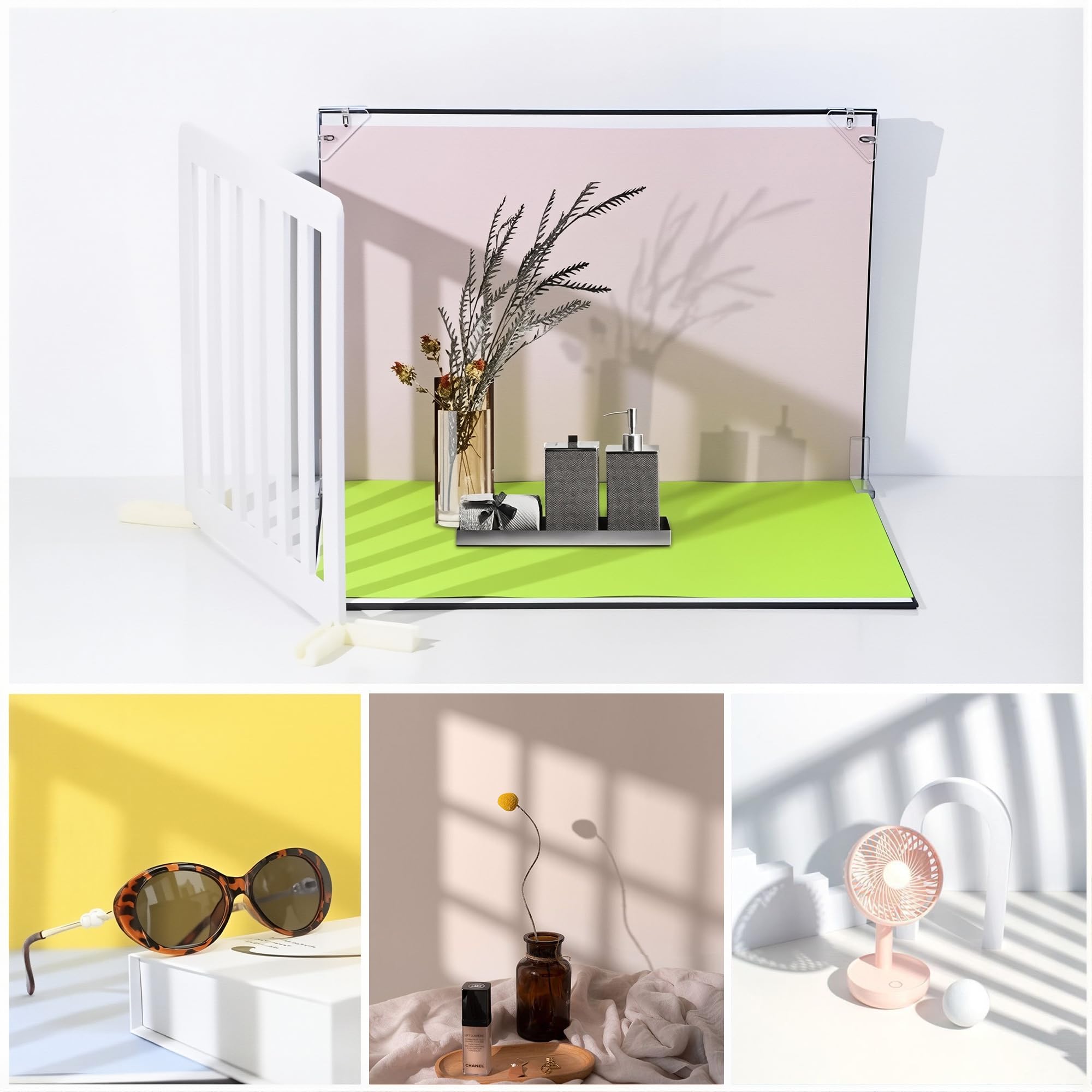 Amazon | HAUZMENT撮影用背景シート、2枚セット、雑誌/小物